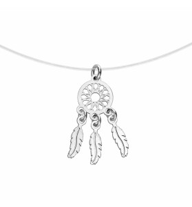 COLLIER ARGENT RHODIÉ FIL...