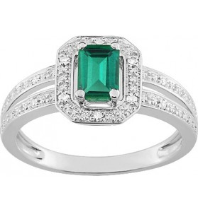 Bagues Emeraude et Diamant...
