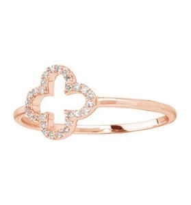 Bague en or rose avec...