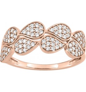 Bague en or avec oxydes de...