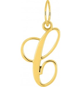 Pendentif initiales C en or...