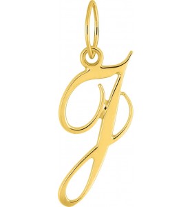 Pendentif initiales J en or...