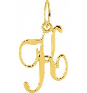 Pendentif initiales K en or...